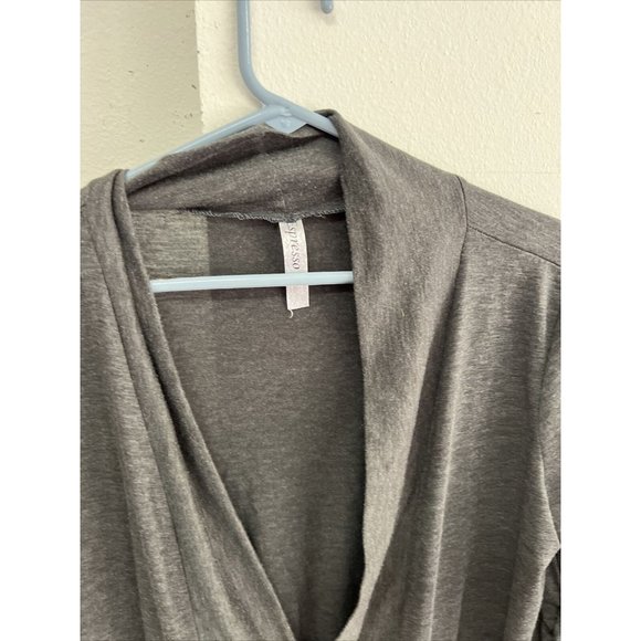 M&S espresso size L cardigan gray button up - Picture 3 of 9